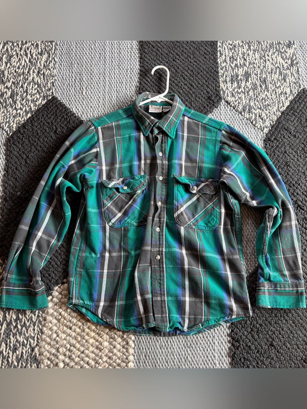 Men's Five Brother Black Plaid Button-Up Shirt